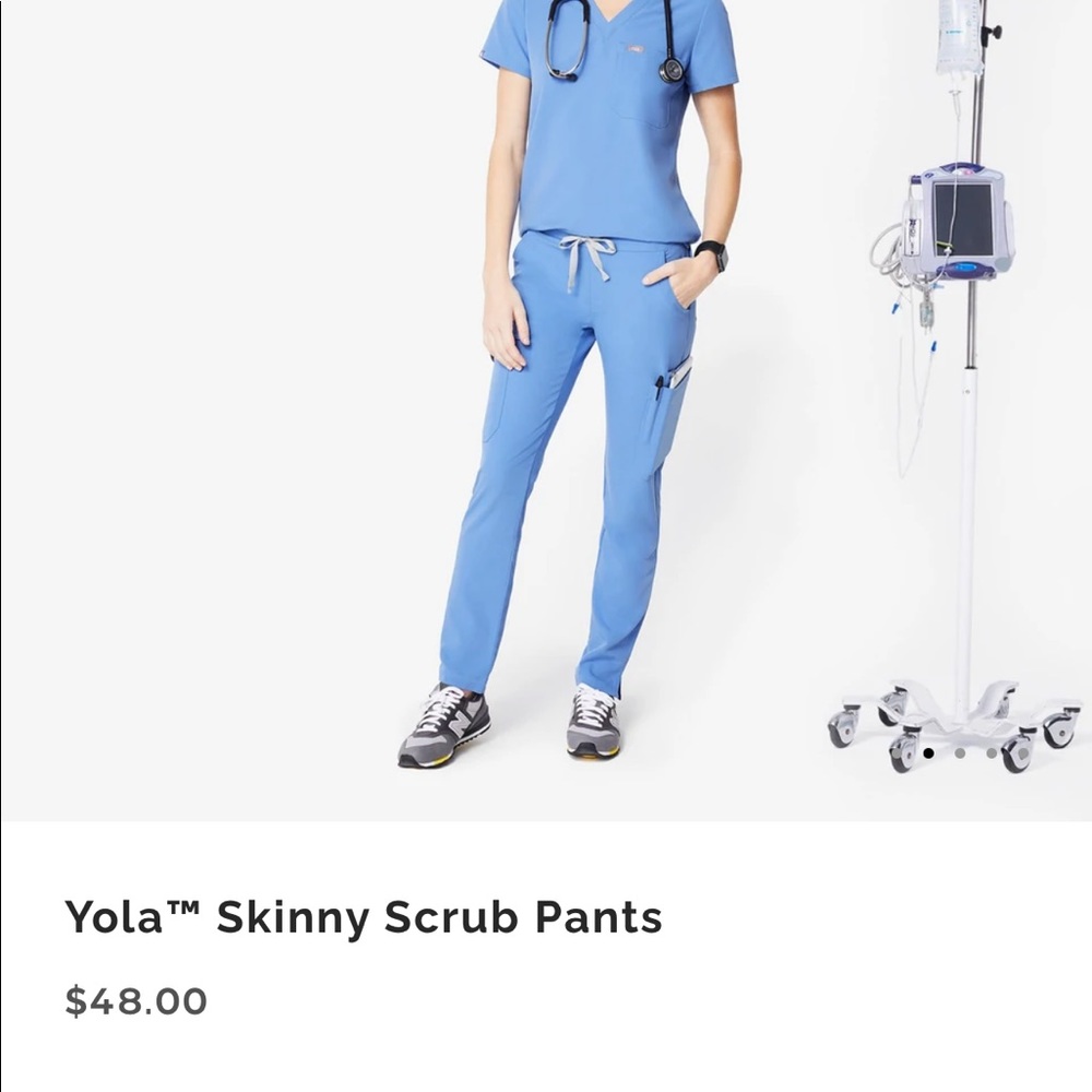 Figs Yola Skinny Scrub Pants Size Small/Tall